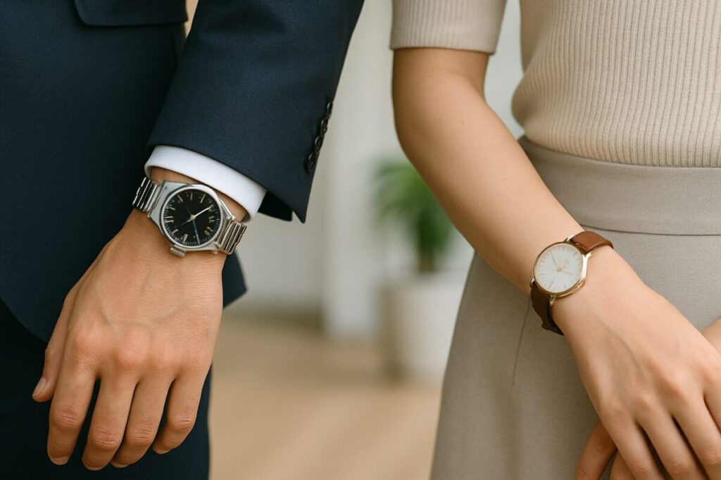 男女で違う時計の付け方