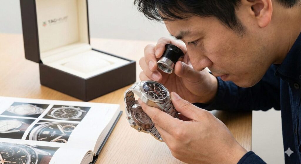 購入前にタグ・ホイヤーの偽物の見分け方を確認